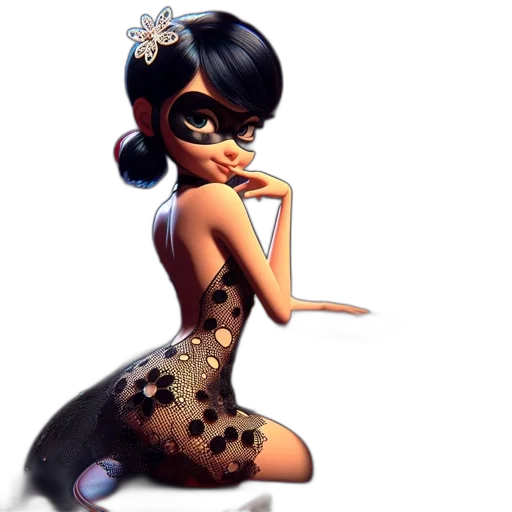 dress, cartoon, concept art, 3d render transparent PNG cut-out