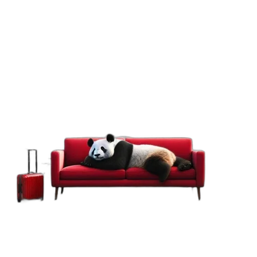 furniture, animal, 3d render, photorealistic transparent PNG cut-out