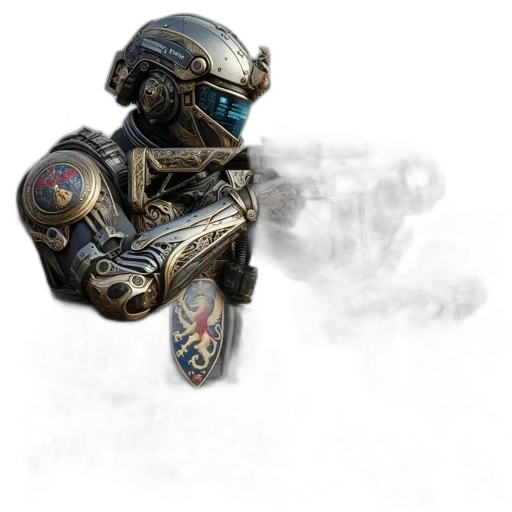 robot, weapon, sword, mask transparent PNG cut-out