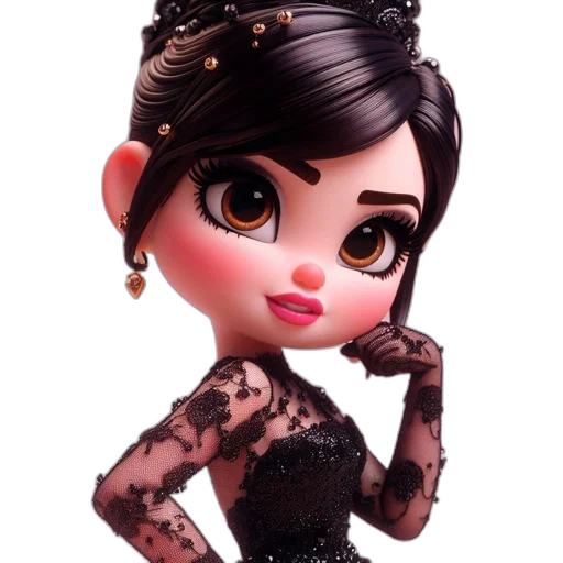 dress, jewelry, crown, cartoon transparent PNG cut-out