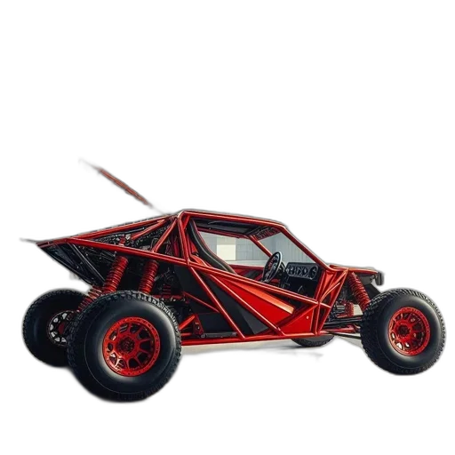 car, 3d render, concept art, bright transparent PNG cut-out