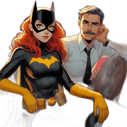 comic book art, concept art, cartoon, watercolor transparent PNG cut-out