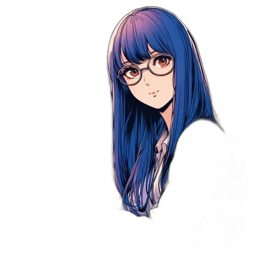 hair, face, dress, staff transparent PNG cut-out