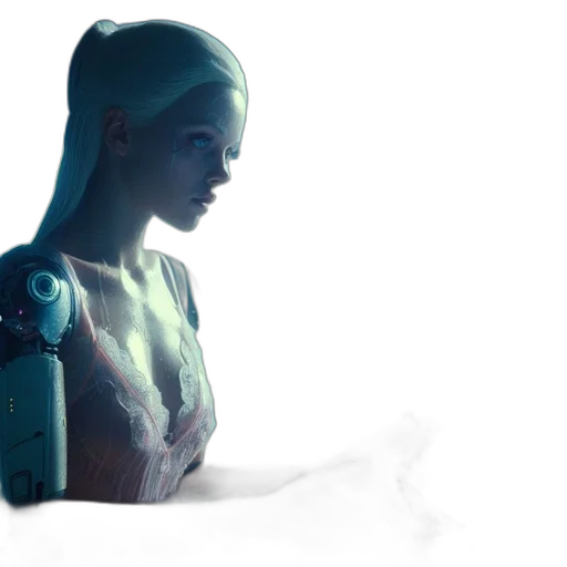 robot, dress, jewelry, concept art transparent PNG cut-out