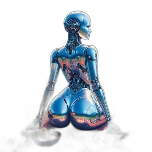 robot, dress, jewelry, concept art transparent PNG cut-out