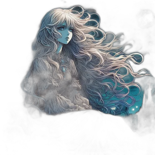 hair, dragon, mask, creature transparent PNG cut-out