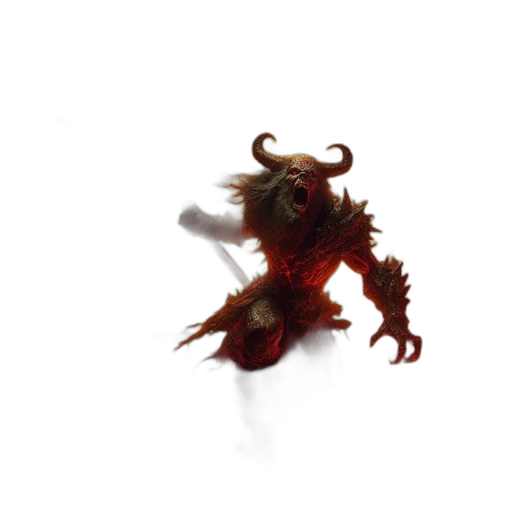 creature, hair, animal, dragon transparent PNG cut-out