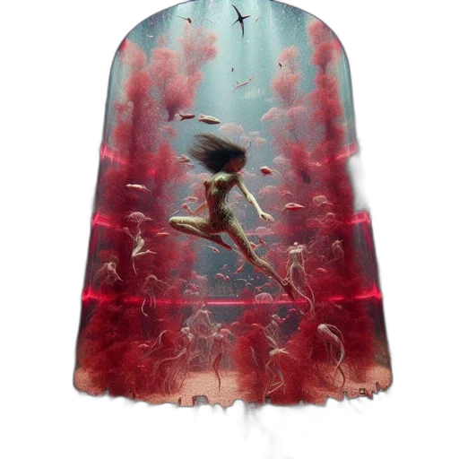 dress, umbrella, jacket, bottle transparent PNG cut-out