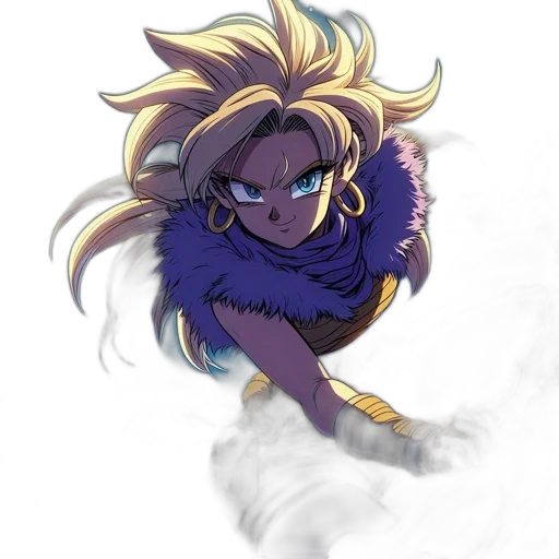 hair, dragon, staff, creature transparent PNG cut-out