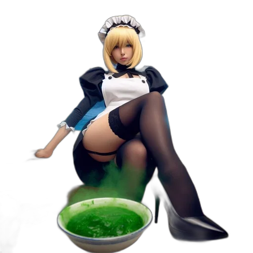 food, dress, 3d render, concept art transparent PNG cut-out