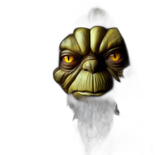 mask, face, creature, staff transparent PNG cut-out