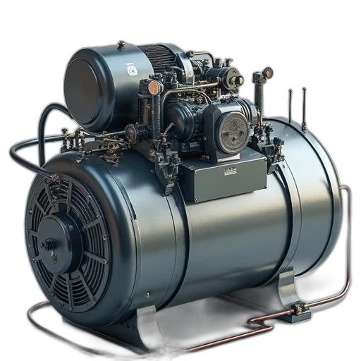 3d render, air, conditioning, compressor transparent PNG cut-out