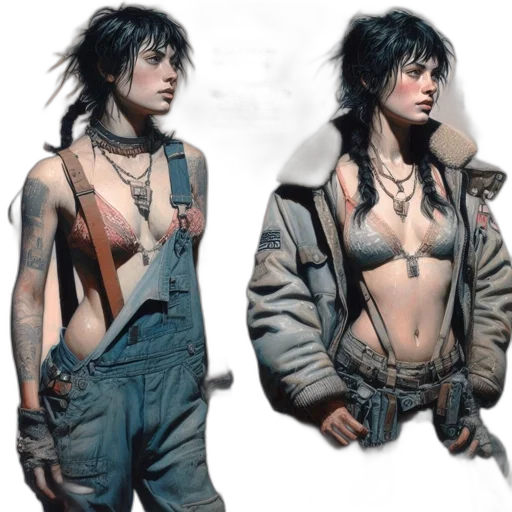 jacket, concept art, cyberpunk, photorealistic transparent PNG cut-out
