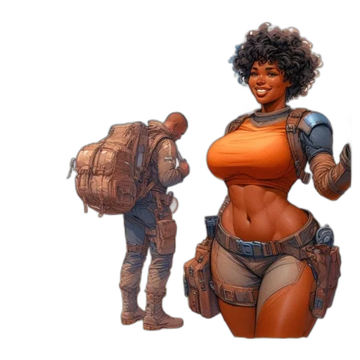 robot, weapon, concept art, fantasy art transparent PNG cut-out