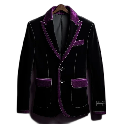 jacket, 3d render, photorealistic, dark transparent PNG cut-out
