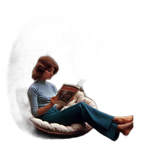 shoes, furniture, hat, hair transparent PNG cut-out