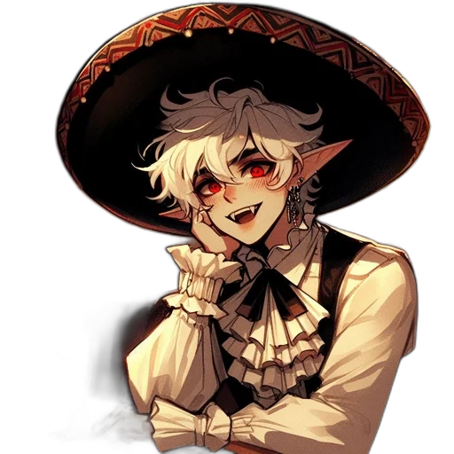 hat, staff, mask, pixel art transparent PNG cut-out