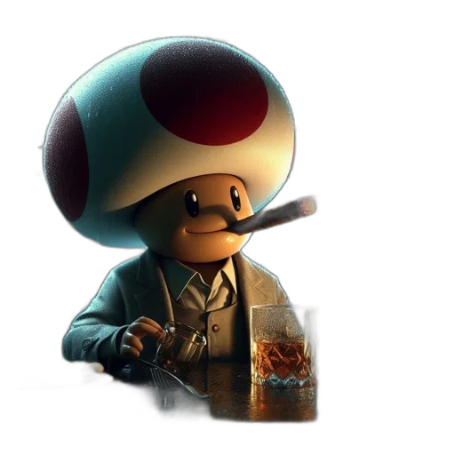 hat, staff, robot, jacket transparent PNG cut-out