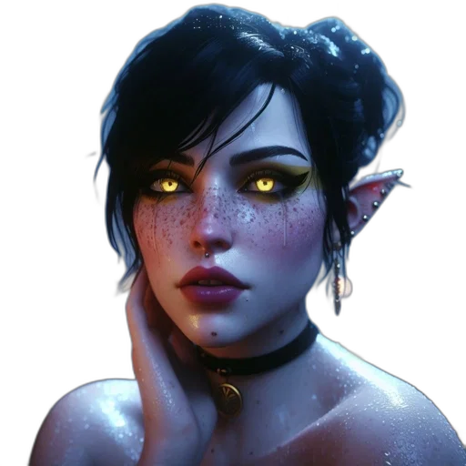 face, staff, dragon, jewelry transparent PNG cut-out