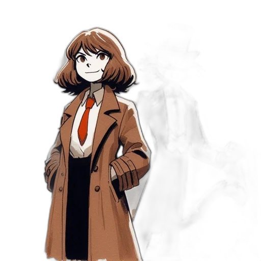 jacket, staff, dress, face transparent PNG cut-out