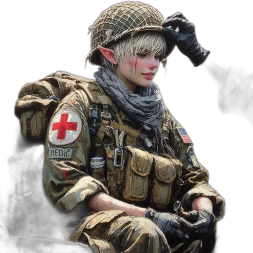weapon, jacket, concept art, comic book art transparent PNG cut-out
