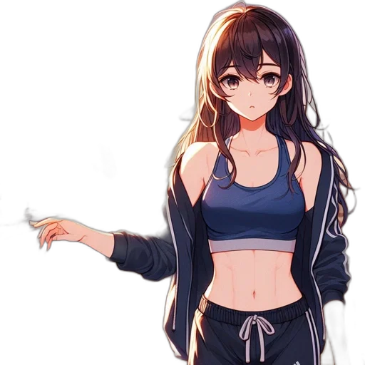 jacket, dress, weapon, staff transparent PNG cut-out