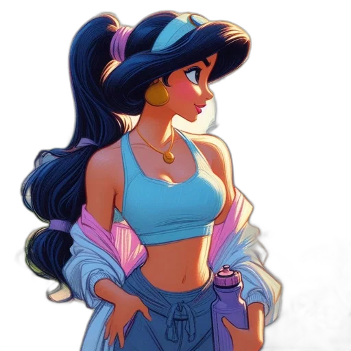 dress, concept art, cartoon, vaporwave transparent PNG cut-out