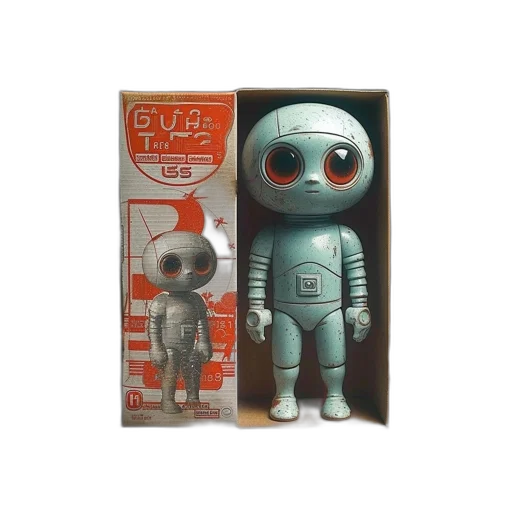 robot, concept art, 3d render, comic book art transparent PNG cut-out