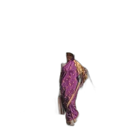 hair, dress, staff, jacket transparent PNG cut-out
