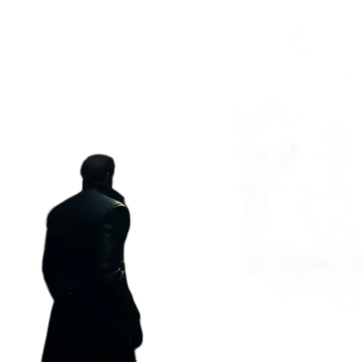 jacket, staff, robot, face transparent PNG cut-out