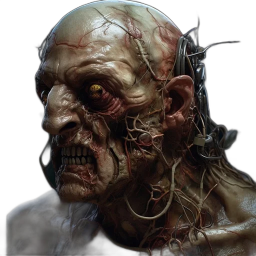 face, creature, mask, concept art transparent PNG cut-out