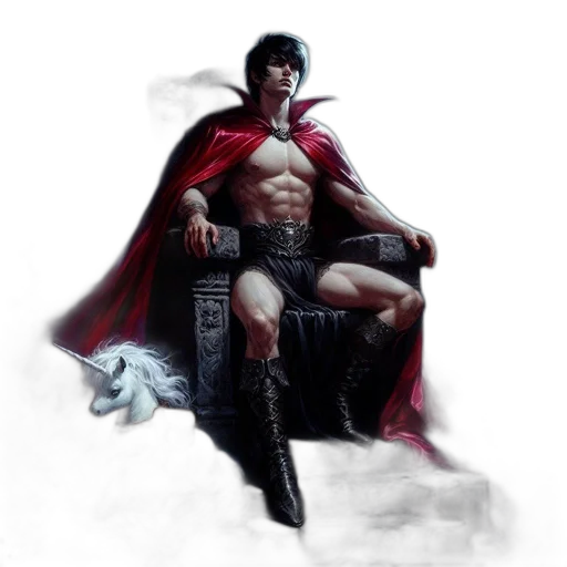 fantasy art, comic book art, concept art, photorealistic transparent PNG cut-out