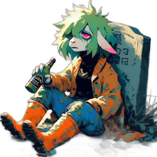 jacket, creature, robot, bottle transparent PNG cut-out