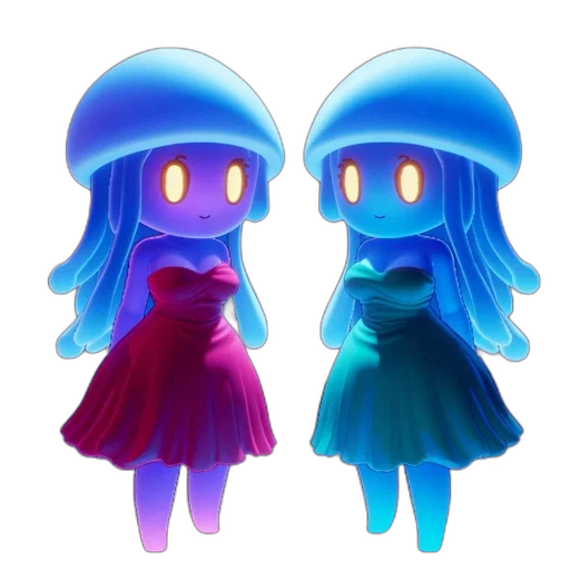 dress, concept art, 3d render, pixel art transparent PNG cut-out