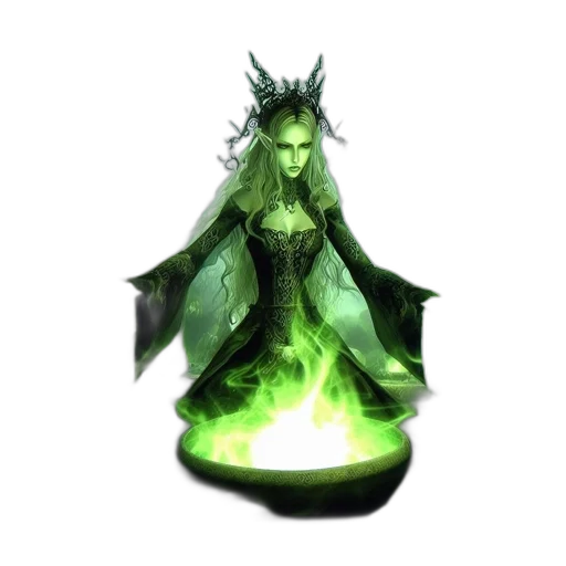 staff, dragon, dress, fantasy art transparent PNG cut-out