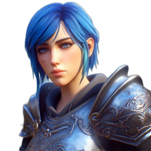 face, staff, sword, fantasy art transparent PNG cut-out