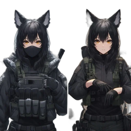 mask, weapon, animal, jacket transparent PNG cut-out