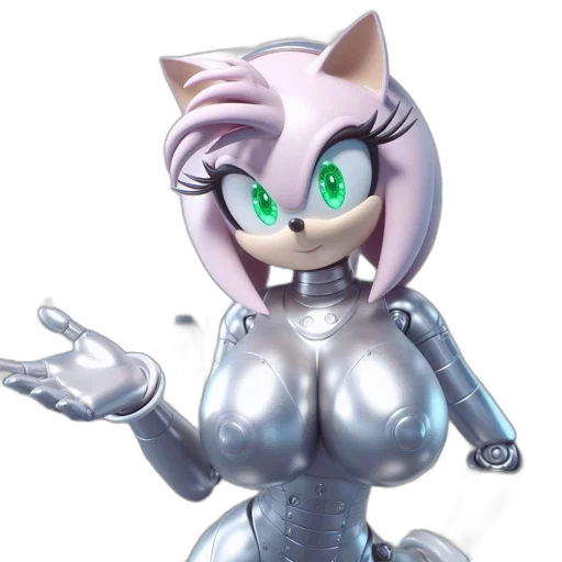 robot, dress, creature, 3d render transparent PNG cut-out