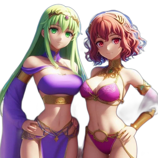 fantasy art, concept art, anime, pixel art transparent PNG cut-out