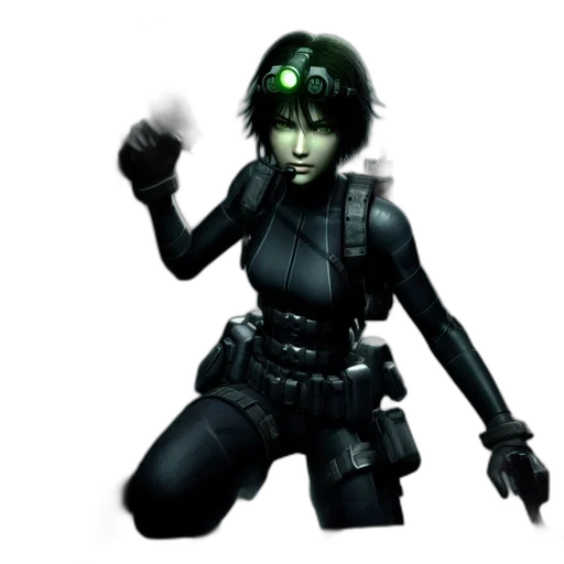 concept art, comic book art, 3d render, cyberpunk transparent PNG cut-out