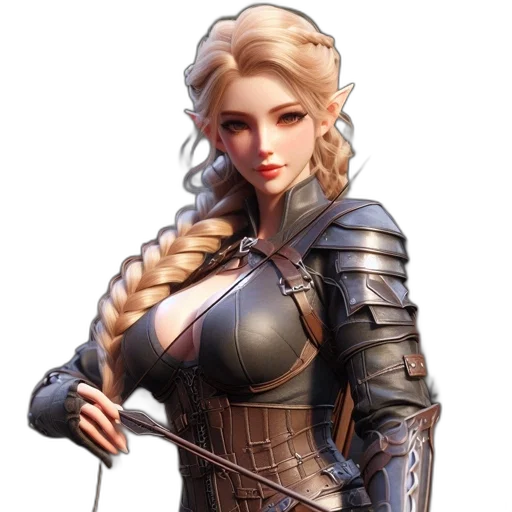 staff, dress, sword, fantasy art transparent PNG cut-out