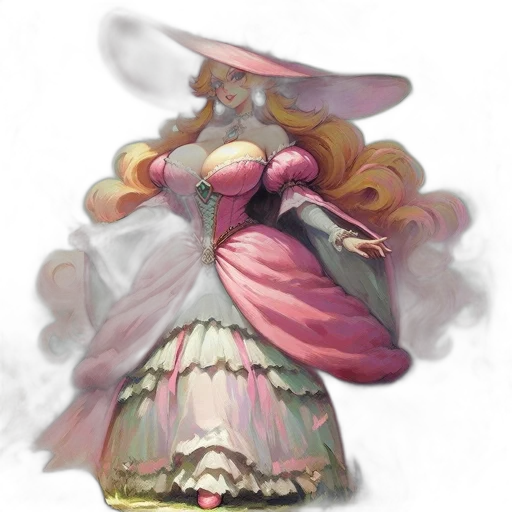 dress, staff, hat, concept art transparent PNG cut-out