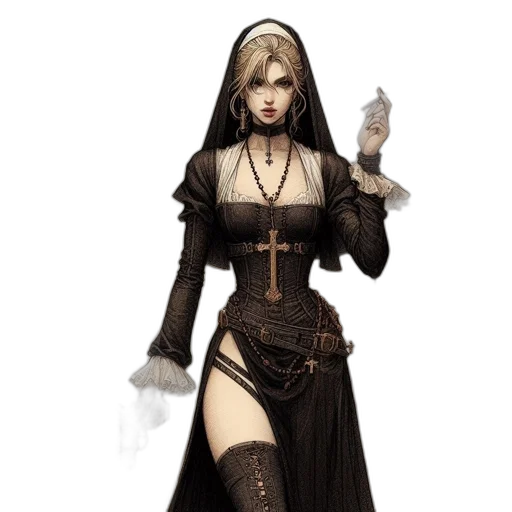 staff, dress, fantasy art, concept art transparent PNG cut-out