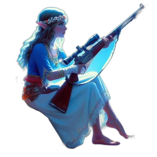weapon, sword, staff, dress transparent PNG cut-out