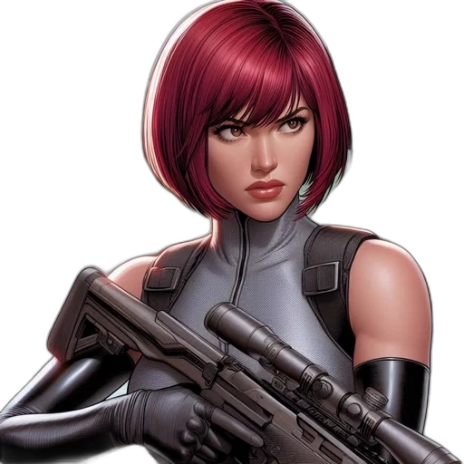 weapon, comic book art, concept art, cyberpunk transparent PNG cut-out