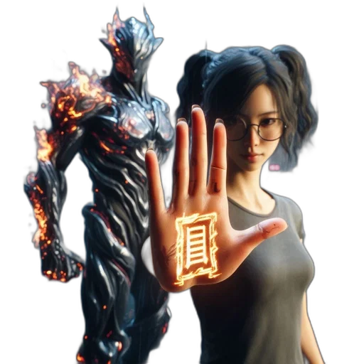 weapon, mask, concept art, 3d render transparent PNG cut-out