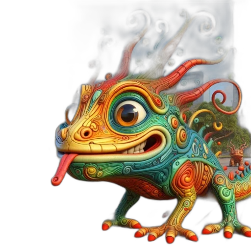 dragon, creature, animal, mask transparent PNG cut-out