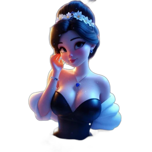 crown, dress, jewelry, staff transparent PNG cut-out