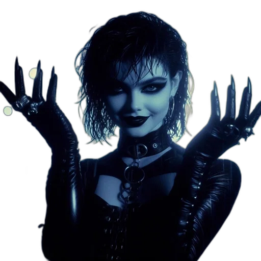jewelry, cyberpunk, concept art, woman transparent PNG cut-out