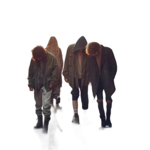 jacket, staff, umbrella, concept art transparent PNG cut-out